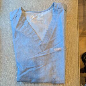 Figs Heather Indigo Catarina Shirt Size XS